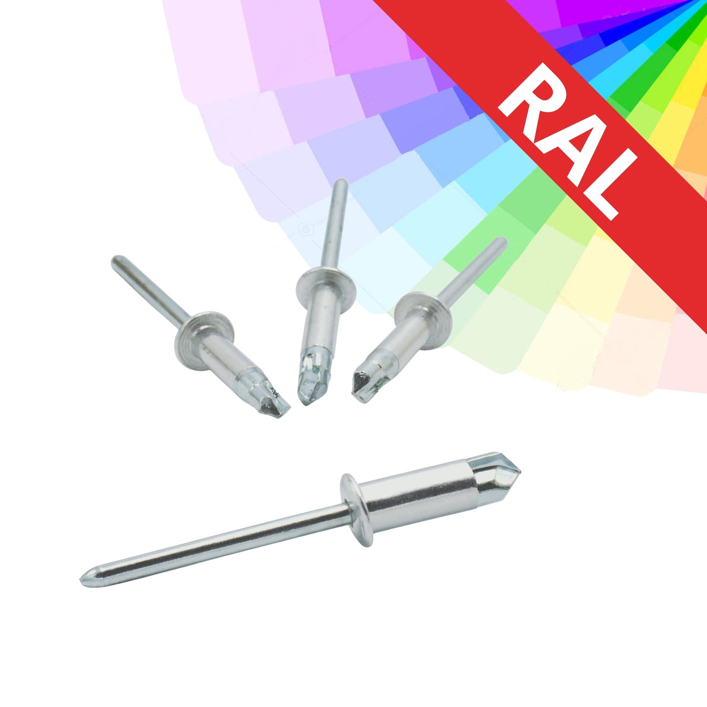 Fast rivet 4.8 x 10 aluminum / galvanized, drill S, painted, RAL POPTAT, pack of 200 pcs.
