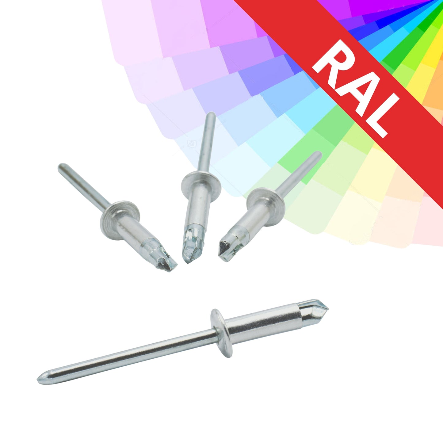 Fast rivet 3.2 x 10 aluminum / galvanized, drill S, painted, RAL POPTAT, pack of 400 pcs.