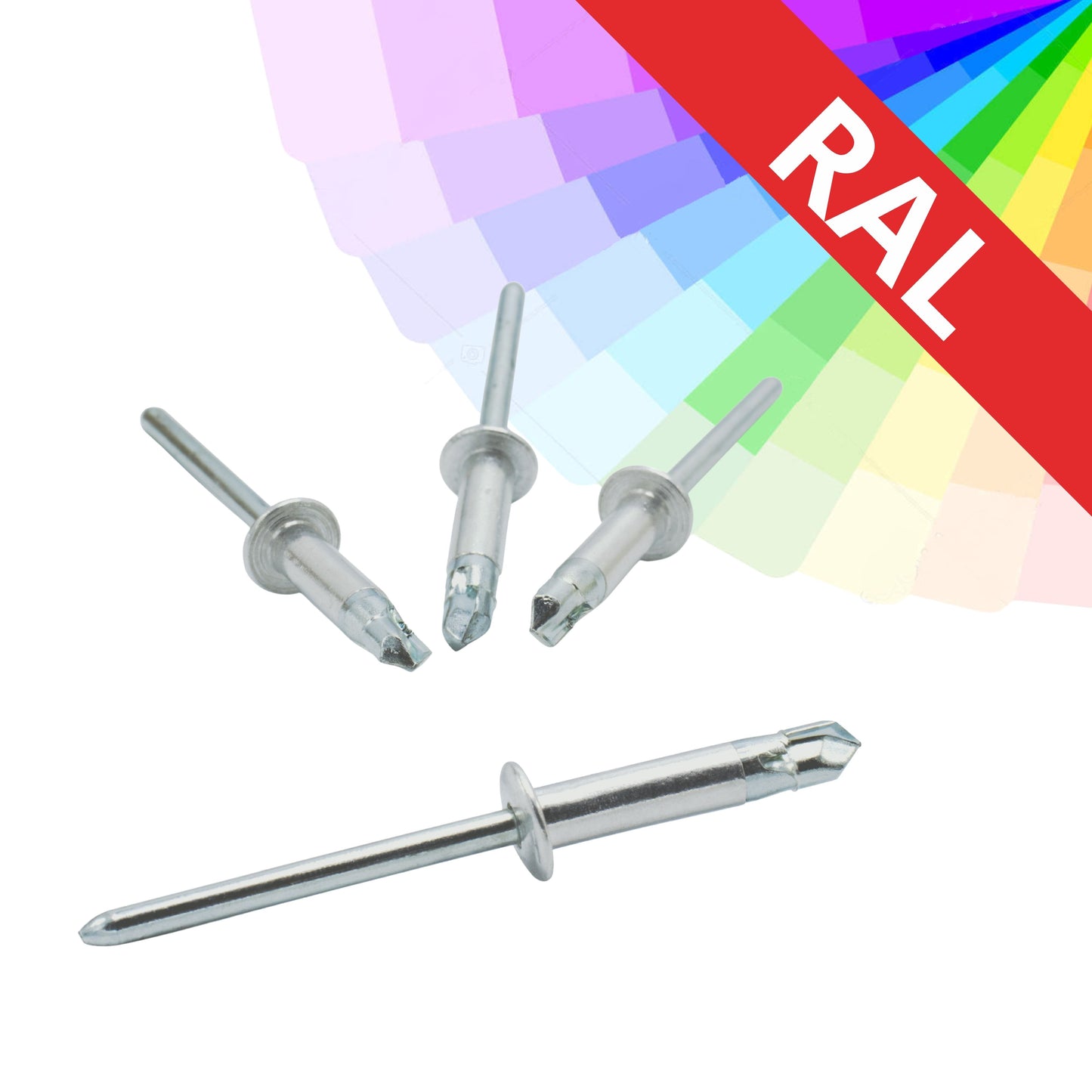 Fast rivet 3.2 x 15 aluminum / galvanized, drill L, painted, RAL POPTAT, pack of 400 pcs.