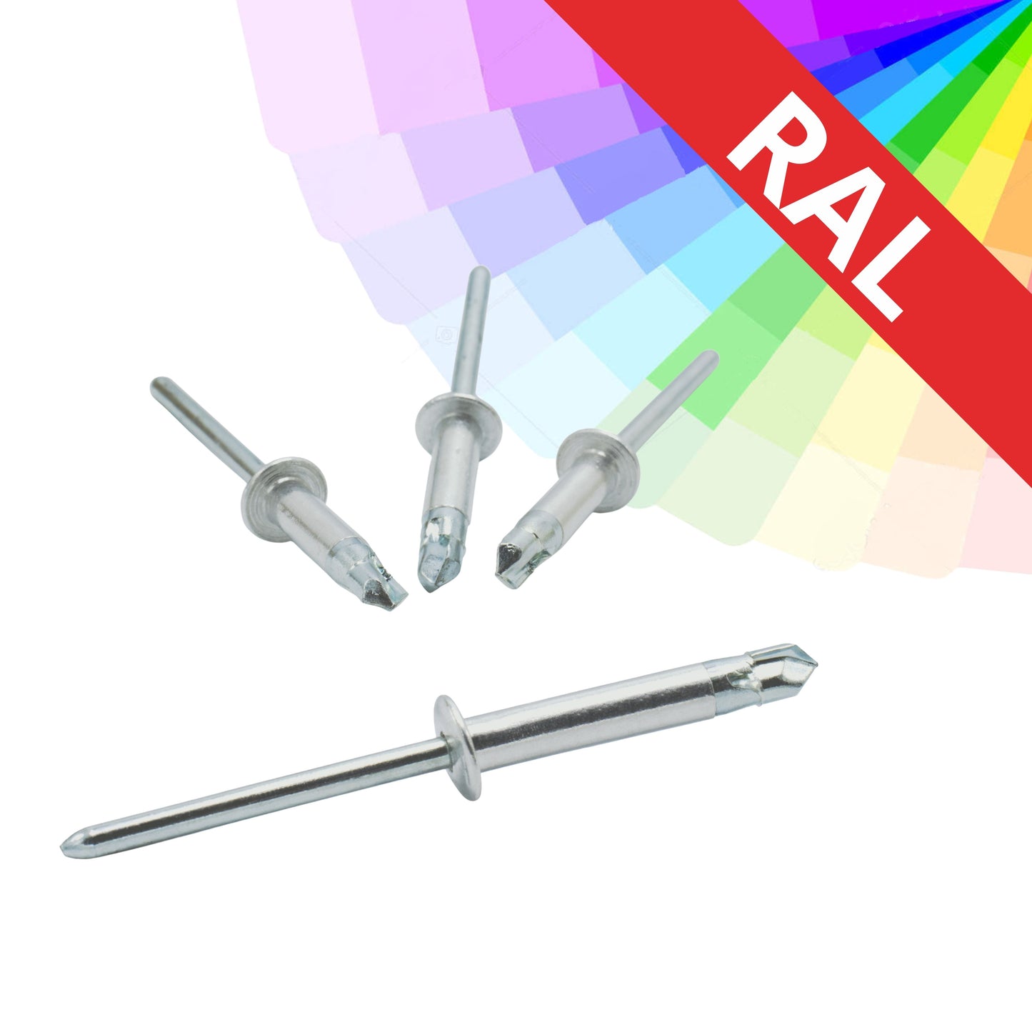 Fast rivet 3.2 x 20 aluminum / galvanized, drill L, painted, RAL POPTAT, pack of 400 pcs.