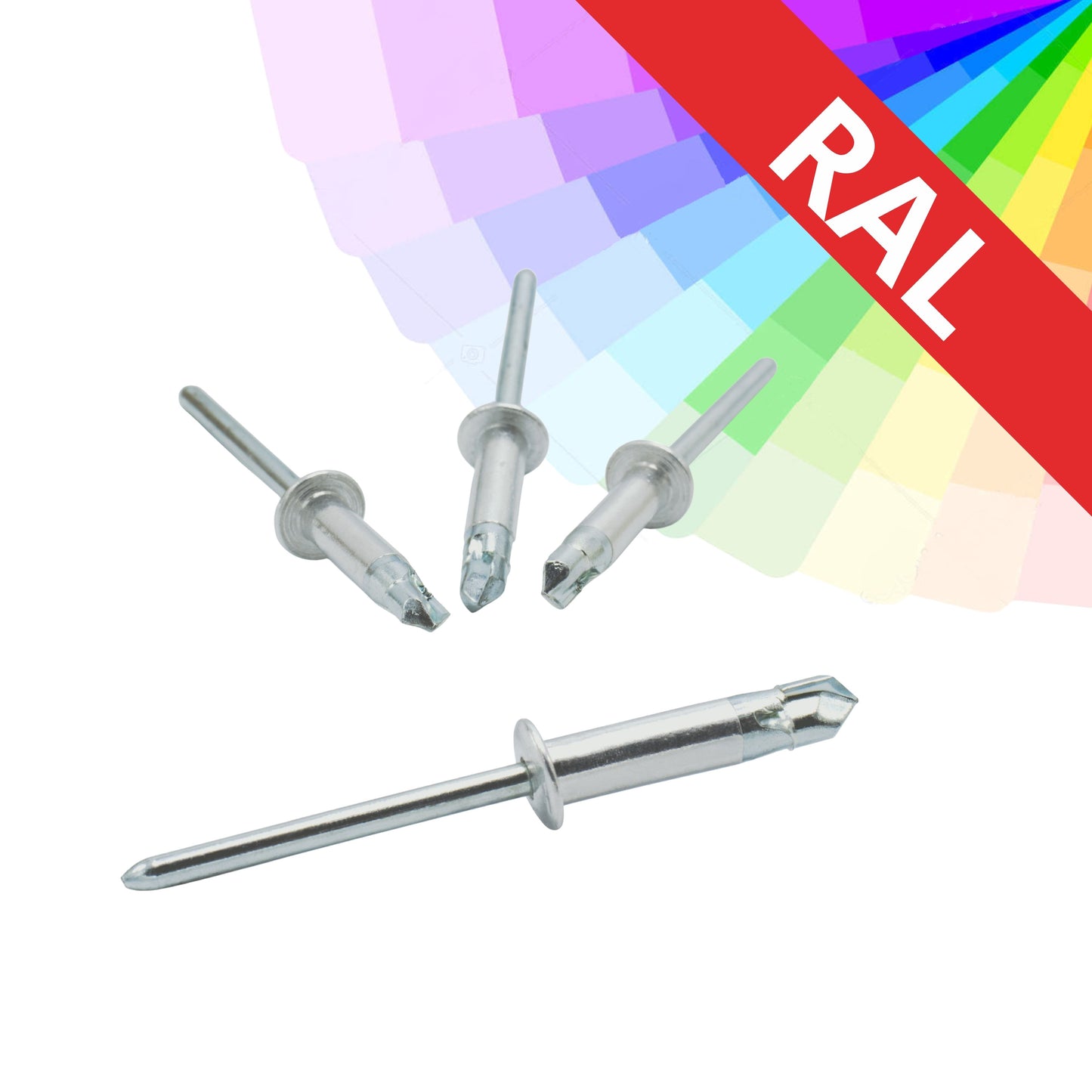 Fast rivet 4 x 15 aluminum / galvanized, drill L, painted, RAL POPTAT, pack of 400 pcs.